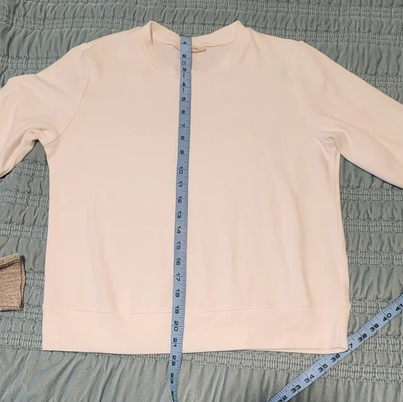 78 & Sunny White Crew Neck Sweatshirt Size Medium - Picture 5 of 7